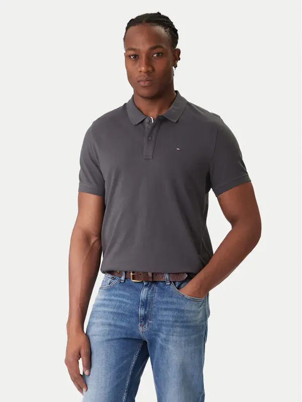 Tommy Jeans Tommy Jeans Polo DM0DM20676 Siva Slim Fit