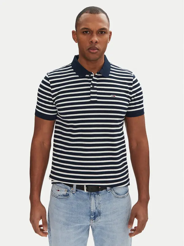 Tommy Jeans Tommy Jeans Polo DM0DM20676 Tamnoplava Slim Fit