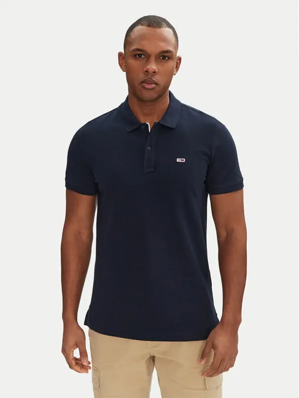 Tommy Jeans Tommy Jeans Polo DM0DM20676 Tamnoplava Slim Fit