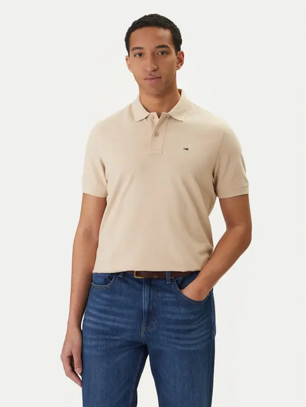 Tommy Jeans Tommy Jeans Polo DM0DM22711 Bež Regular Fit