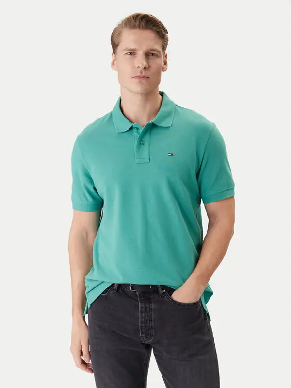Tommy Jeans Tommy Jeans Polo DM0DM22711 Zelena Regular Fit