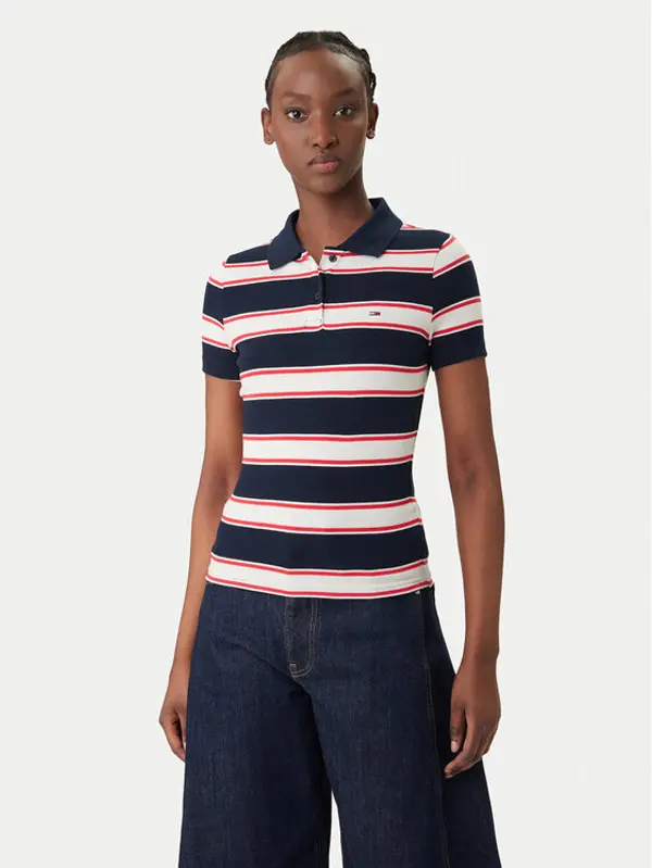 Tommy Jeans Tommy Jeans Polo DW0DW22327 Tamnoplava Slim Fit