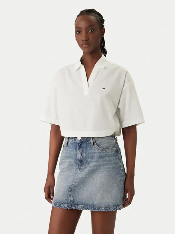 Tommy Jeans Tommy Jeans Polo DW0DW22596 Bijela Relaxed Fit