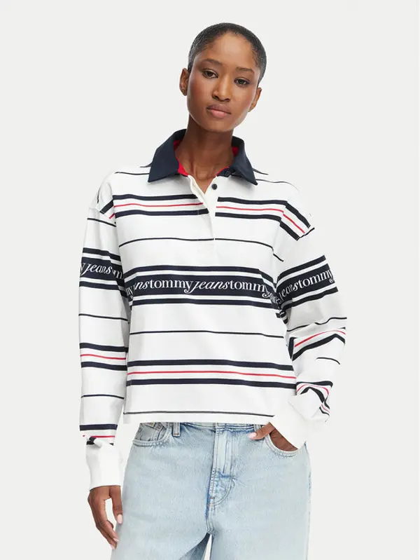Tommy Jeans Tommy Jeans Polo DW0DW23145 Bijela Regular Fit