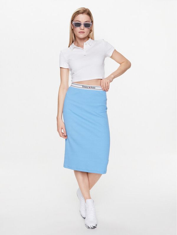 Tommy Jeans Tommy Jeans Polo Essential DW0DW15323 Bijela Slim Fit