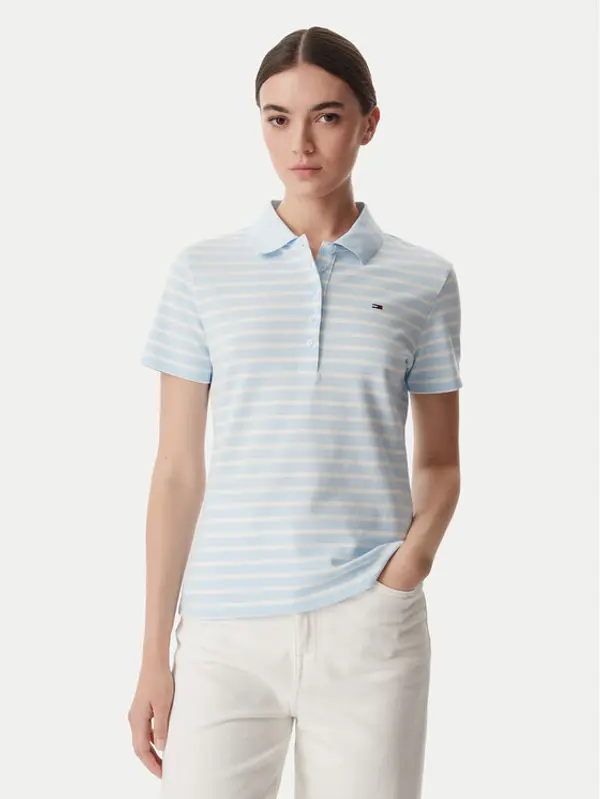 Tommy Jeans Tommy Jeans Polo Essential DW0DW22820 Svijetlo plava Regular Fit