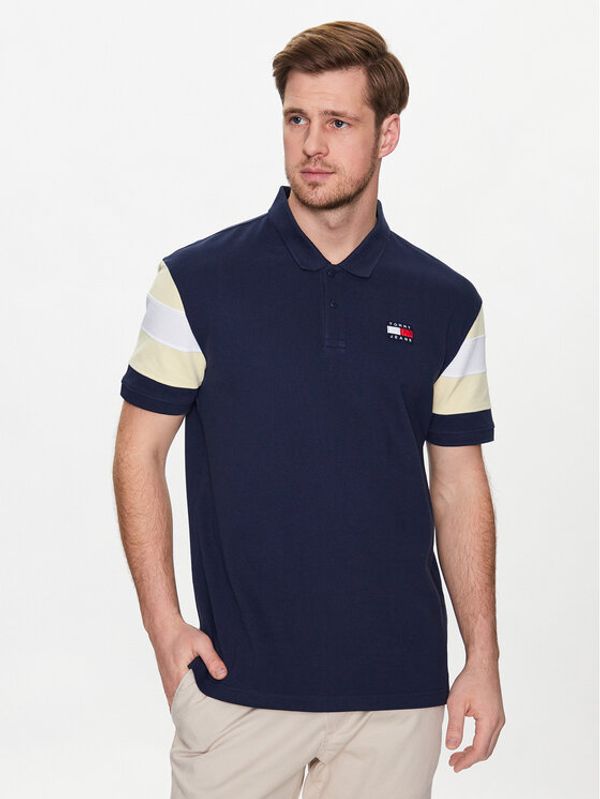 Tommy Jeans Tommy Jeans Polo Fabric Mix DM0DM16221 Tamnoplava Relaxed Fit