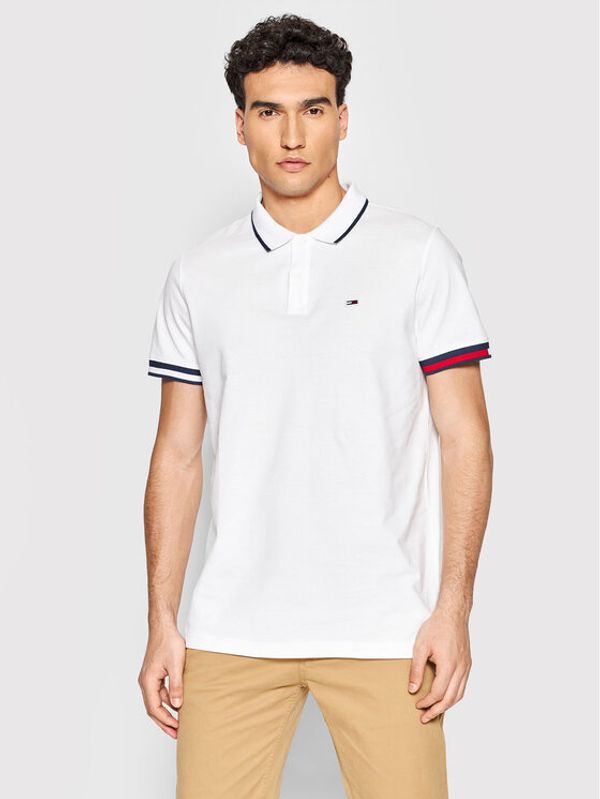 Tommy Jeans Tommy Jeans Polo Flag DM0DM12963 Bijela Regular Fit