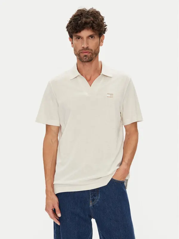 Tommy Jeans Tommy Jeans Polo Skipper DM0DM21657 Bež Regular Fit