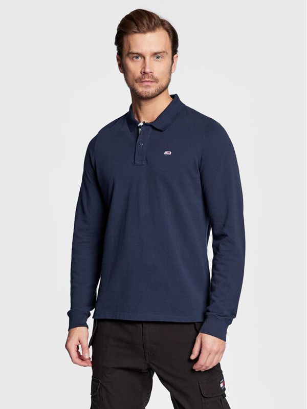 Tommy Jeans Tommy Jeans Polo Solid DM0DM15077 Tamnoplava Slim Fit