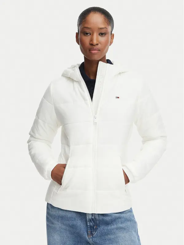 Tommy Jeans Tommy Jeans Prijelazna jakna DW0DW20959 Bijela Slim Fit
