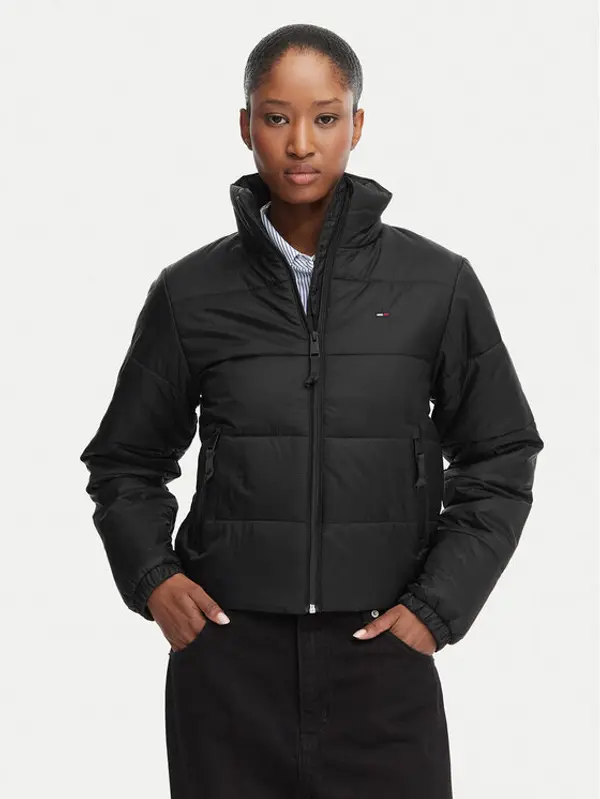 Tommy Jeans Tommy Jeans Prijelazna jakna DW0DW23487 Crna Regular Fit