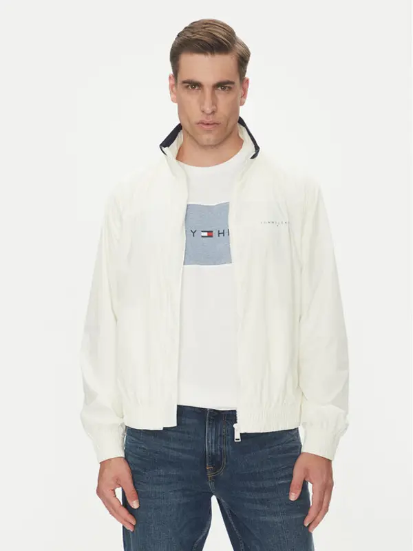 Tommy Jeans Tommy Jeans Prijelazna jakna Essential DM0DM21667 Bijela Regular Fit