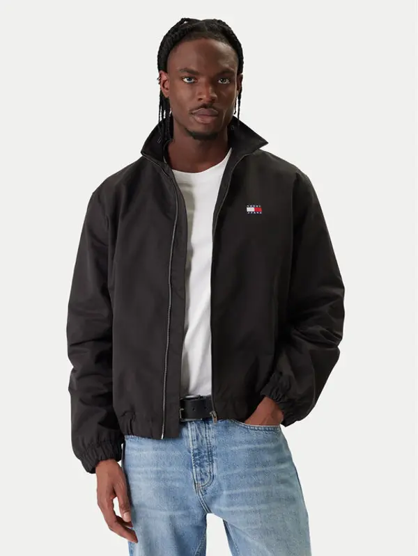 Tommy Jeans Tommy Jeans Prijelazna jakna Essential DM0DM22720 Crna Regular Fit