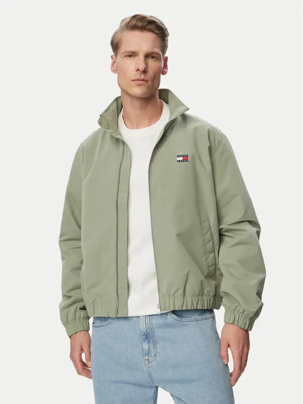 Tommy Jeans Tommy Jeans Prijelazna jakna Essential DM0DM22720 Zelena Regular Fit
