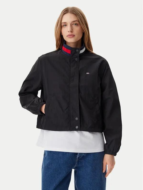Tommy Jeans Tommy Jeans Prijelazna jakna Essential DW0DW20439 Crna Regular Fit