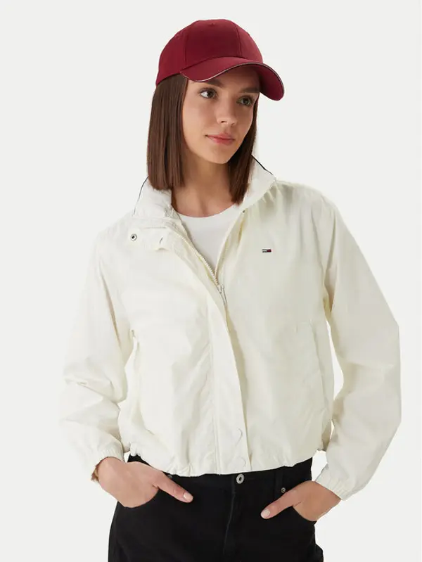 Tommy Jeans Tommy Jeans Prijelazna jakna Essential DW0DW20439 Écru Regular Fit