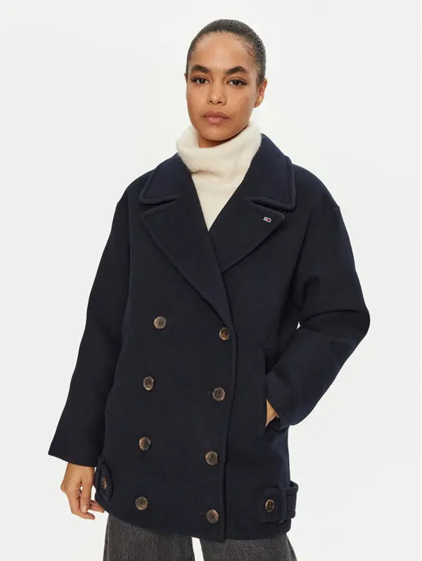 Tommy Jeans Tommy Jeans Prijelazni kaput DW0DW19752 Tamnoplava Regular Fit