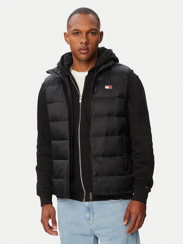 Tommy Jeans Tommy Jeans Prsluk DM0DM23232 Crna Regular Fit