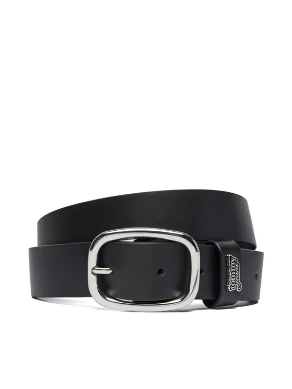 Tommy Jeans Tommy Jeans Remen Tjw Oval 3.0 Buckle AW0AW18812 Crna