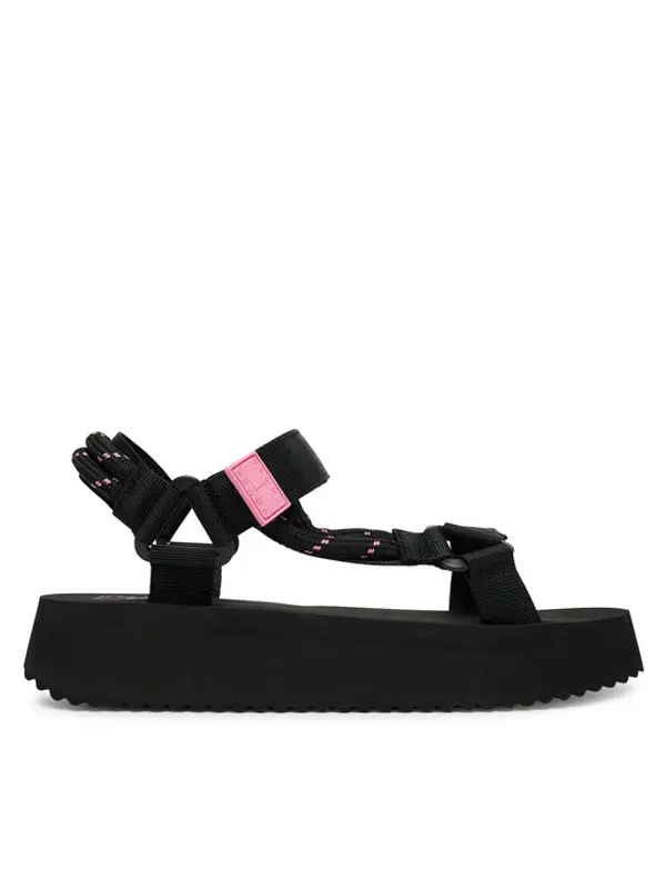 Tommy Jeans Tommy Jeans Sandale Tjw Eva Rope Sandal EN0EN02970 Crna