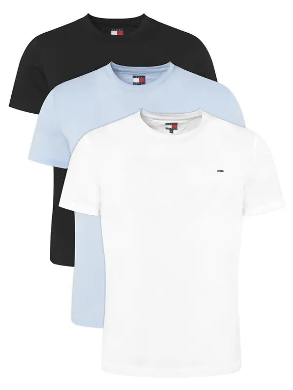 Tommy Jeans Tommy Jeans Set t-shirt majica﻿ 3 Pack DM0DM21579 Šarena Slim Fit