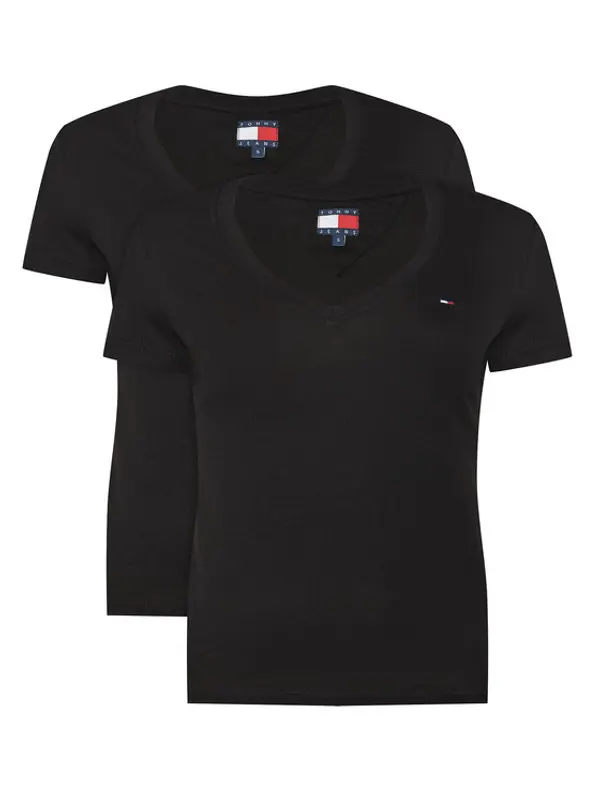 Tommy Jeans Tommy Jeans Set t-shirt majica﻿ DW0DW21367 Crna Slim Fit