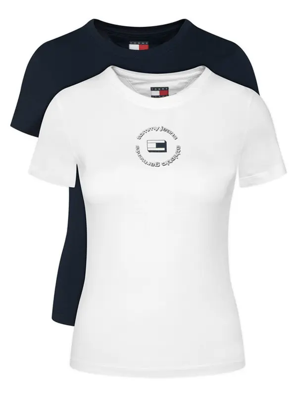 Tommy Jeans Tommy Jeans Set t-shirt majica﻿ DW0DW23004 Šarena Slim Fit