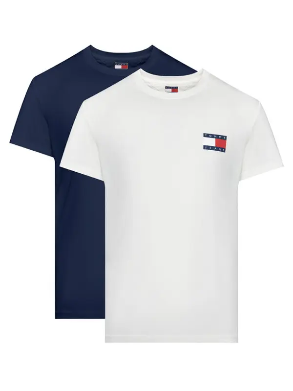 Tommy Jeans Tommy Jeans Set t-shirt majica﻿ Ess Flag DM0DM22143 Šarena Slim Fit