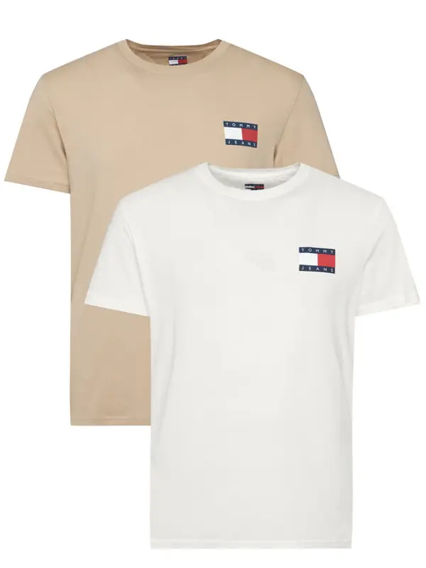 Tommy Jeans Tommy Jeans Set t-shirt majica﻿ Ess Flag DM0DM22143 Šarena Slim Fit