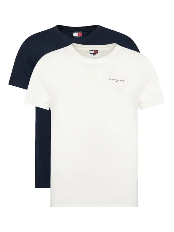 Tommy Jeans Tommy Jeans Set t-shirt majica﻿ Linear DM0DM22316 Tamnoplava Slim Fit