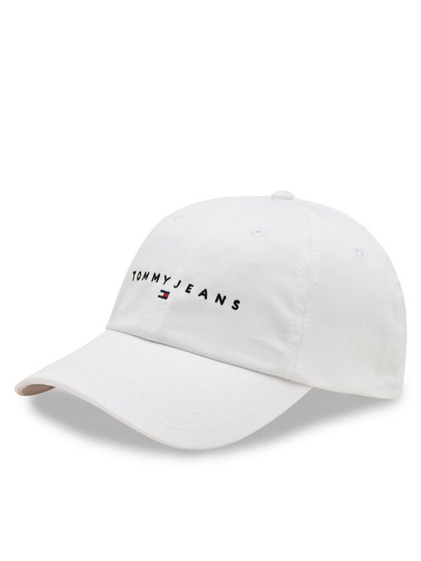 Tommy Jeans Tommy Jeans Šilterica Tjm Linear Logo 6-Panel Cap AM0AM12894 Bijela