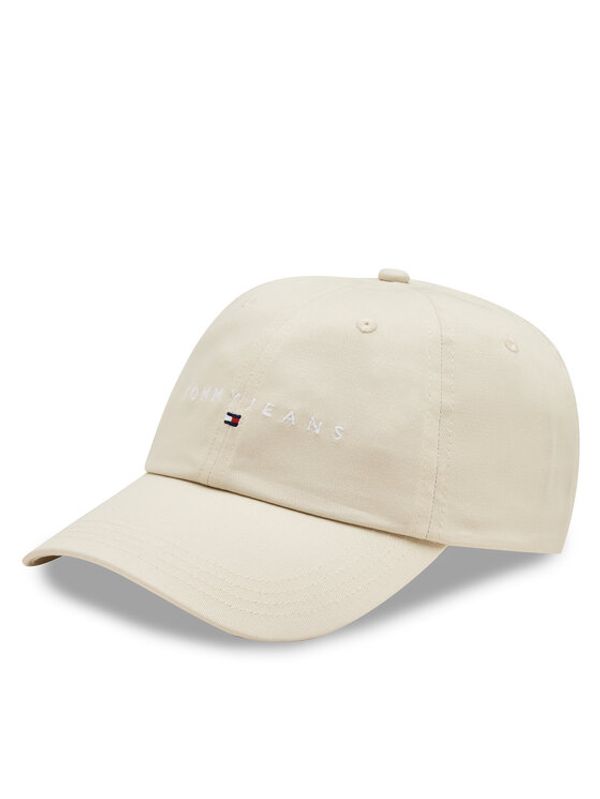 Tommy Jeans Tommy Jeans Šilterica Tjm Linear Logo 6-Panel Cap AM0AM12894 Écru