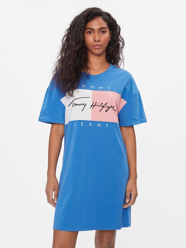 Tommy Jeans Tommy Jeans Spavaćica UW0UW04969 Tamnoplava Relaxed Fit