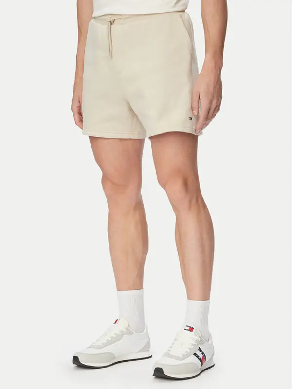 Tommy Jeans Tommy Jeans Sportske kratke hlače DM0DM21931 Svijetlo bež Regular Fit