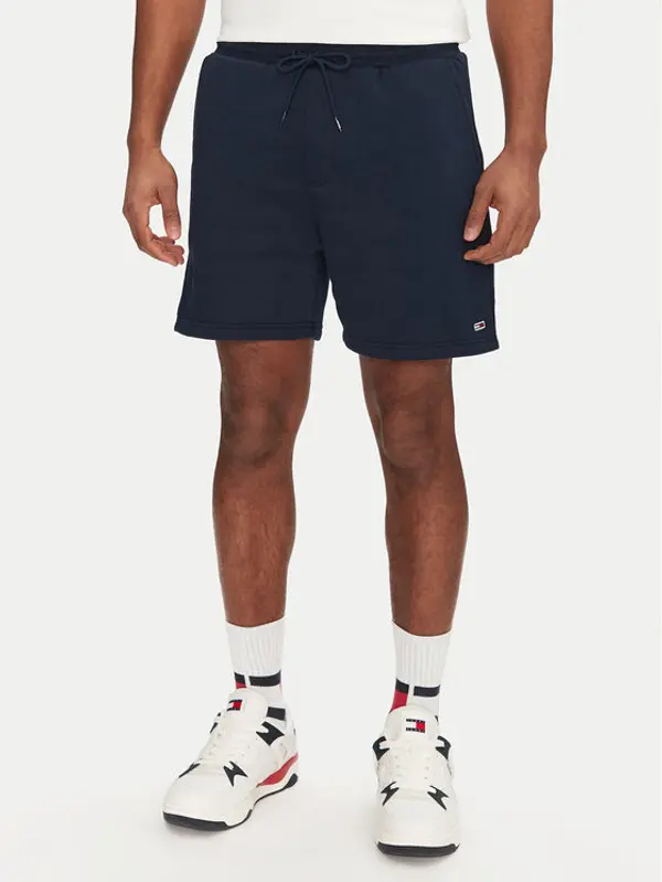Tommy Jeans Tommy Jeans Sportske kratke hlače Flag Beach DM0DM21931 Tamnoplava Regular Fit
