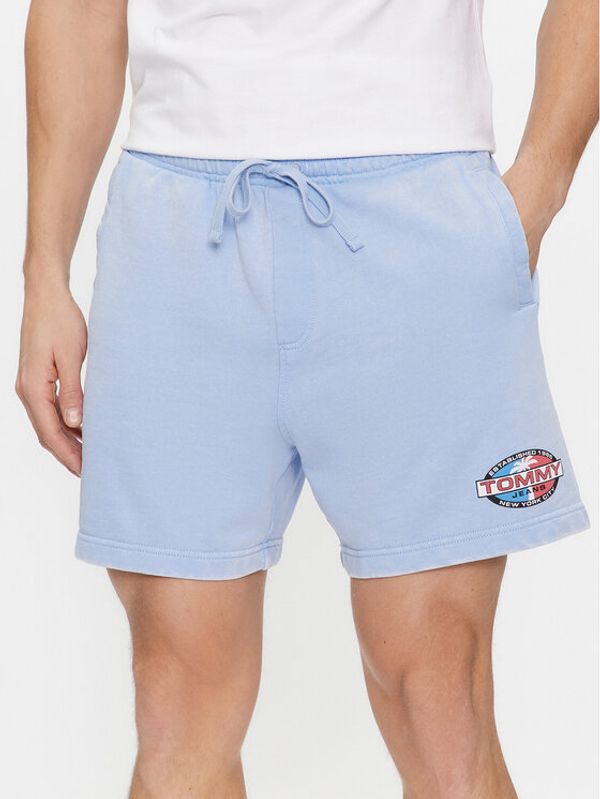 Tommy Jeans Tommy Jeans Sportske kratke hlače Tjm Arch Graphic Beach Short Ext DM0DM19167 Plava Regular Fit