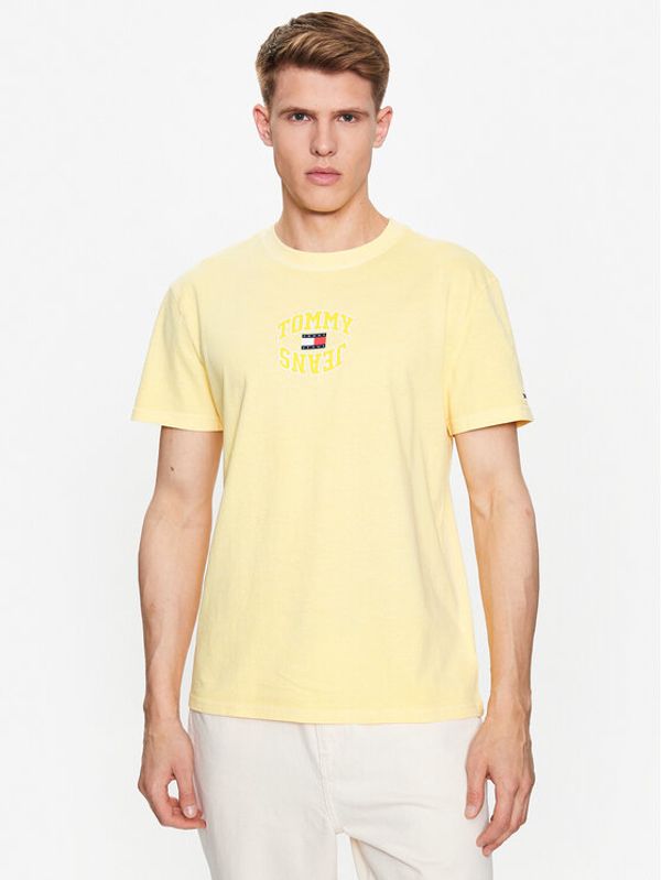 Tommy Jeans Tommy Jeans T-shirt Classic Logo DM0DM16227 Žuta Regular Fit