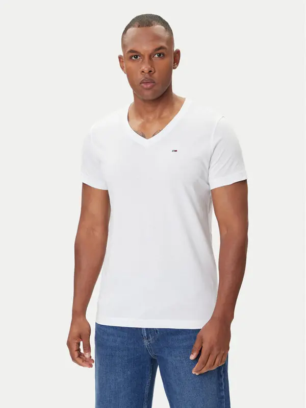 Tommy Jeans Tommy Jeans T-shirt DM0DM04410 Bijela Regular Fit
