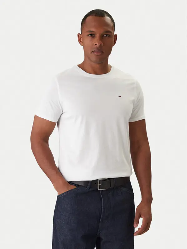 Tommy Jeans Tommy Jeans T-shirt DM0DM04411 Bijela Slim Fit