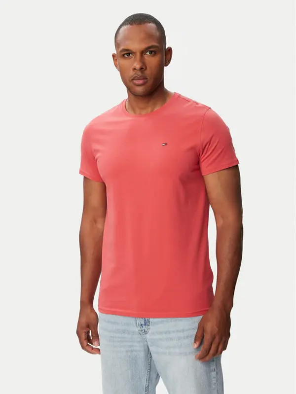Tommy Jeans Tommy Jeans T-shirt DM0DM04411 Crvena Slim Fit