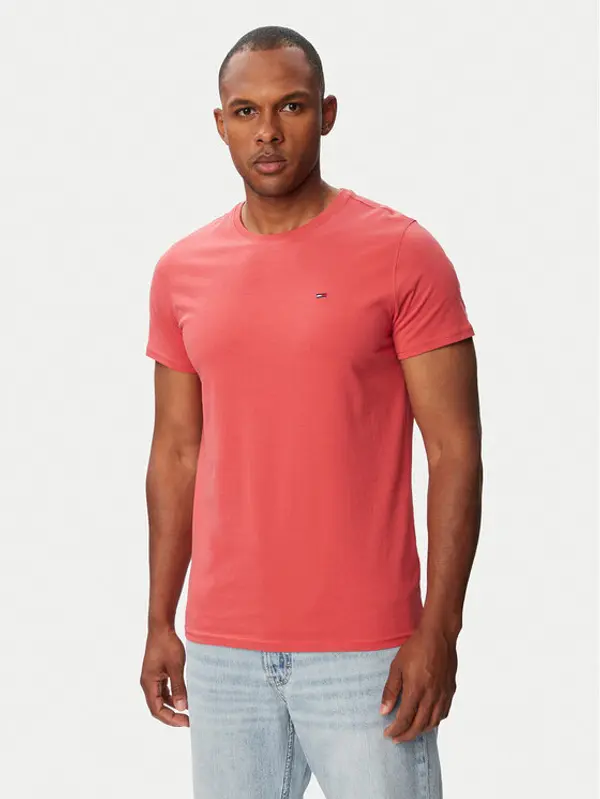 Tommy Jeans Tommy Jeans T-shirt DM0DM04411 Crvena Slim Fit