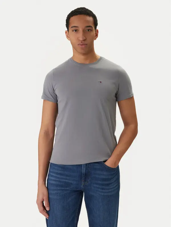 Tommy Jeans Tommy Jeans T-shirt DM0DM04411 Siva Slim Fit