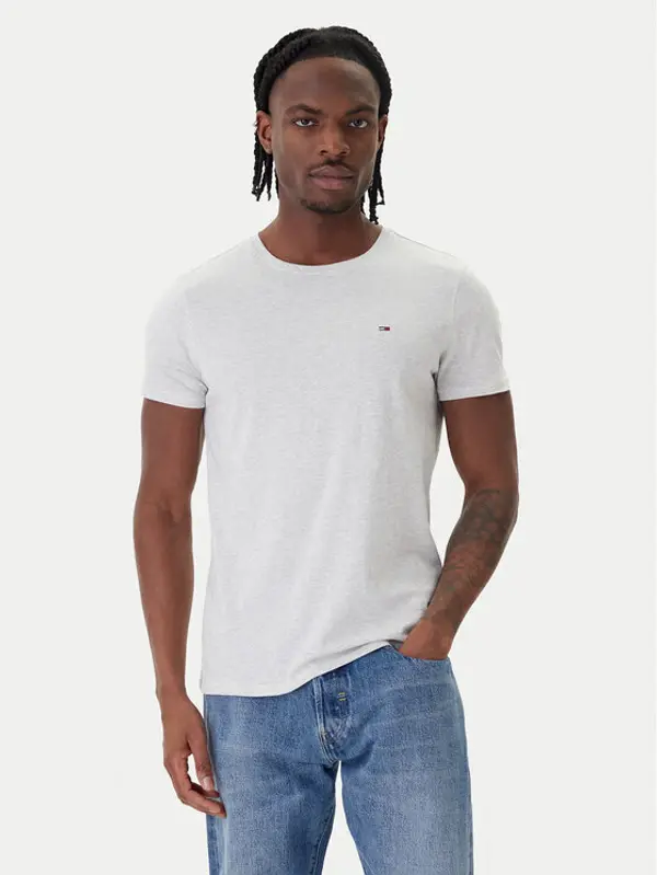 Tommy Jeans Tommy Jeans T-shirt DM0DM04411 Siva Slim Fit