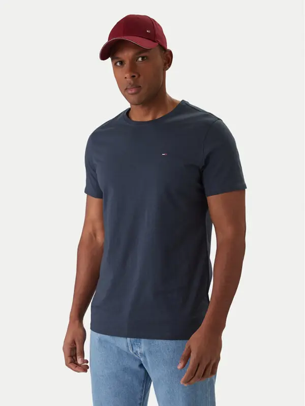 Tommy Jeans Tommy Jeans T-shirt DM0DM04411 Tamnoplava Slim Fit