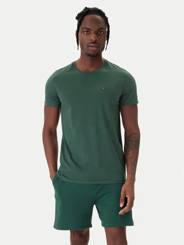 Tommy Jeans Tommy Jeans T-shirt DM0DM04411 Zelena Slim Fit