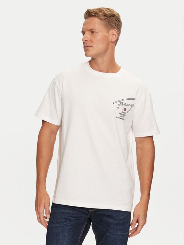 Tommy Jeans Tommy Jeans T-shirt DM0DM19698 Bijela Regular Fit
