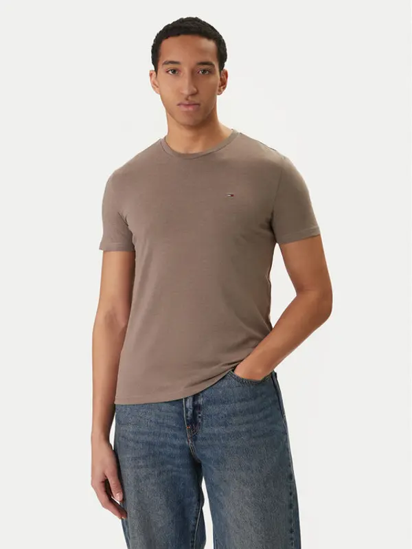 Tommy Jeans Tommy Jeans T-shirt DM0DM20363 Bež Slim Fit