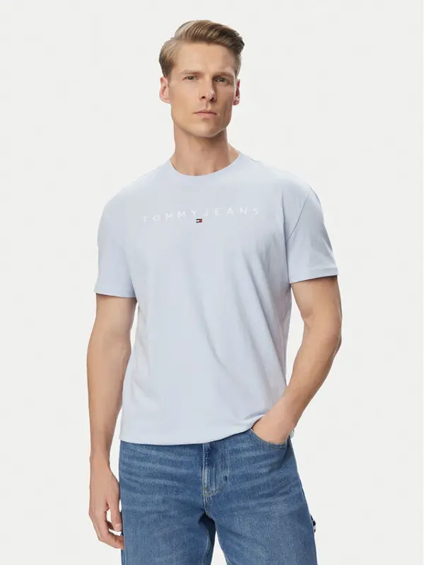 Tommy Jeans Tommy Jeans T-shirt DM0DM20744 Svijetlo plava Regular Fit