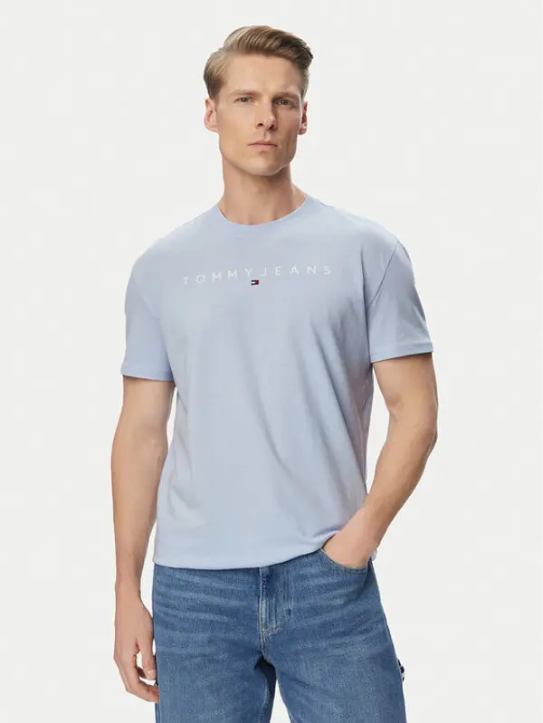 Tommy Jeans Tommy Jeans T-shirt DM0DM20744 Svijetlo plava Regular Fit